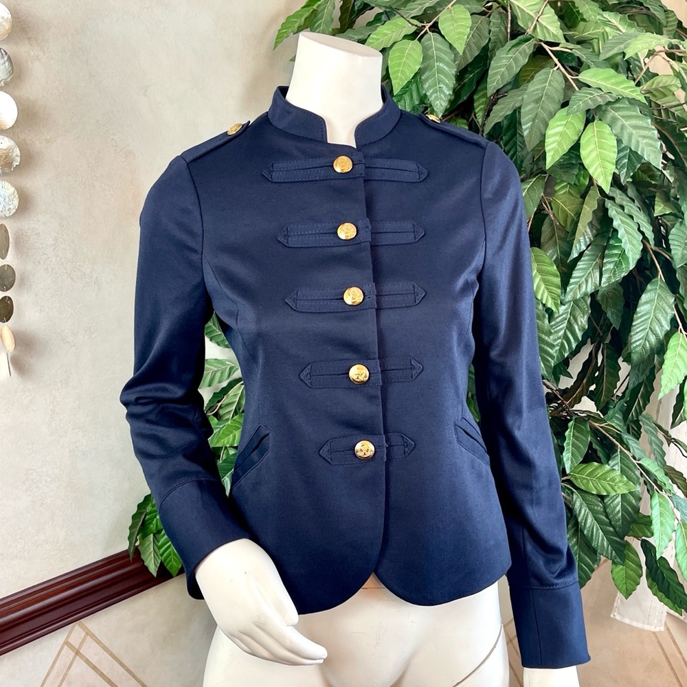 THE LIMITED NAVY MILITARY BLAZER